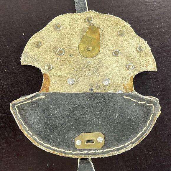 ANTIQUE Tibetan Fire Mecha Match Striker Leather Flint Pouch Purse RARE - Picture 10 of 16